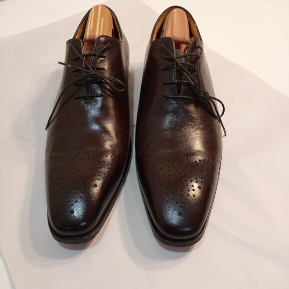 Classic Brown Leather Oxfords main image 7